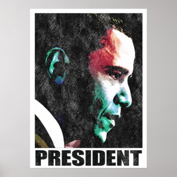 President Obama Vintage 2 Poster by jamierushad at Zazzle