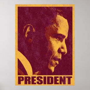 President Obama Vintage 3 Poster