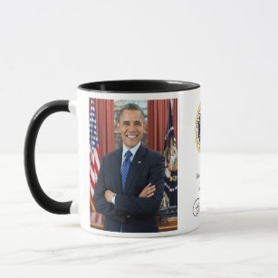President Obama With Seal And Signature High Quali Mug