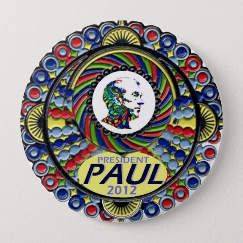 President Paul in 2012 Pinback Button