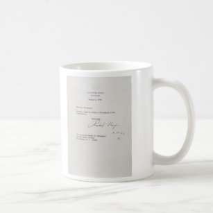 President Richard M. Nixon Resignation Letter Coffee Mug