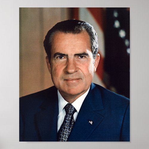 President Richard Nixon Portrait Poster