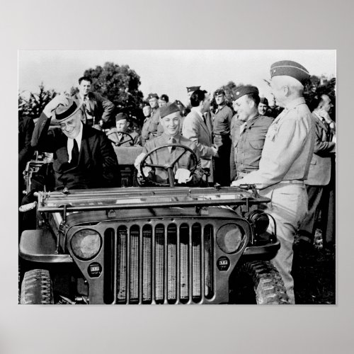 President Roosevelt and General Patton _ 1943 Poster