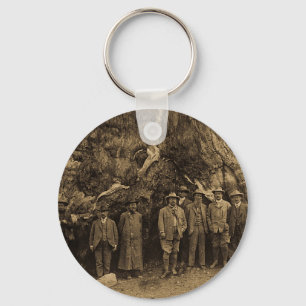 President Roosevelt and John Muir '03 (Sepia) Keychain