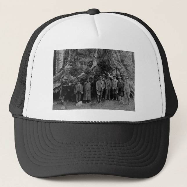President Roosevelt and John Muir California 1903 Trucker Hat (Front)