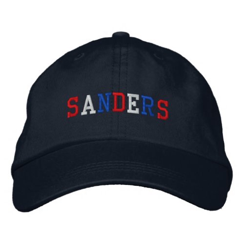 President Sanders 2020 Red White Blue Patriotic Embroidered Baseball Hat