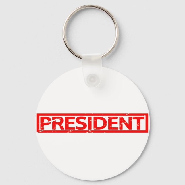 President Stamp Keychain (Front)