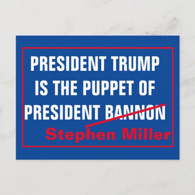 President Stephen Miller Postcard (Front)