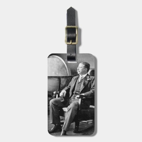 President Teddy Roosevelt Vintage White House Luggage Tag