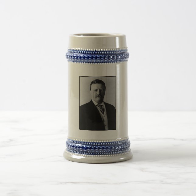 President Theodore Roosevelt Portrait Beer Stein (Center)