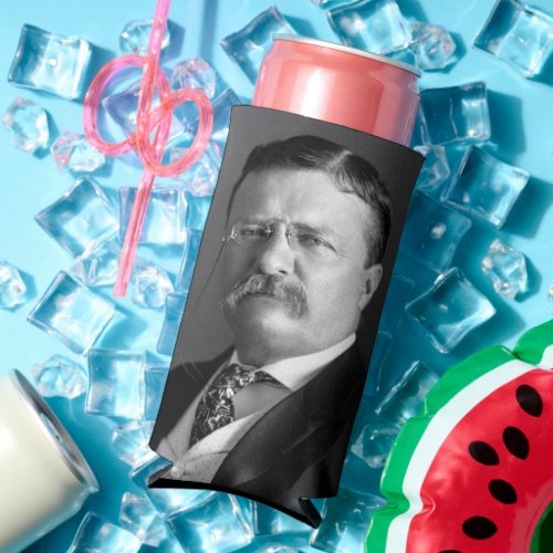President Theodore Teddy Roosevelt Republican Seltzer Can Cooler