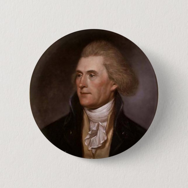 President Thomas Jefferson Button (Front)