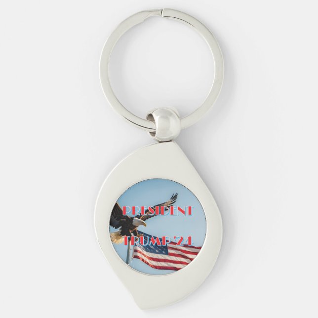 PRESIDENT TRUMP 2024 KEYCHAIN (Front)