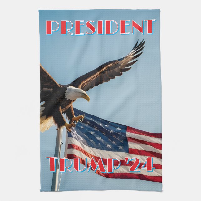 PRESIDENT TRUMP 2024 KITCHEN TOWEL (Vertical)