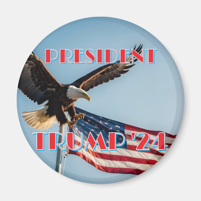 PRESIDENT TRUMP 2024 MAGNET (Front)