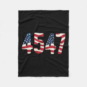 President Trump 2024 Vintage 45 47 Usa Distressed  Fleece Blanket