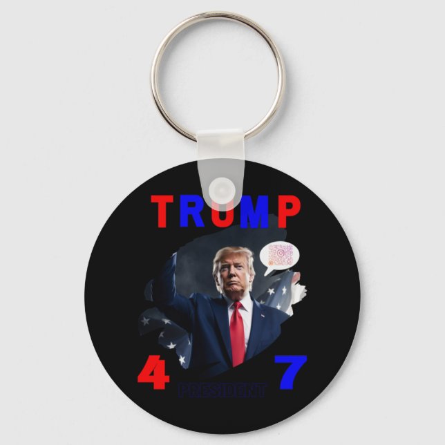 President Trump #47  Keychain (Front)