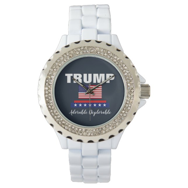 PRESIDENT TRUMP ADORABLE DEPLORABLE WATCH (Front)