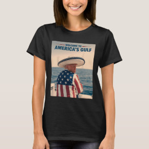 President Trump America's Gulf Mexico Sombrero Ame T-Shirt