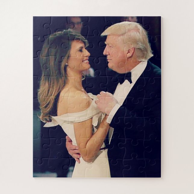 President Trump and Melania Dancing Jigsaw Puzzle (Vertical)