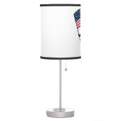 President Trump Bearing the Flag of the USA Table Lamp (Left)