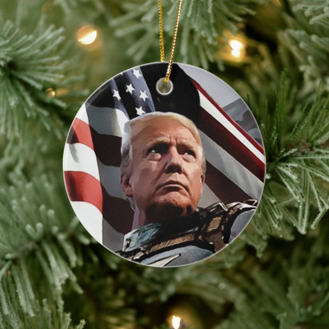 President Trump Ceramic Ornament (Tree)