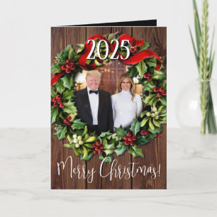 President Trump Christmas 2025 Photo Holiday Card