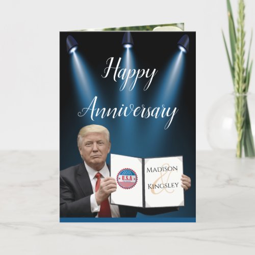 President Trump Great Fab Anniversary Thank You Card