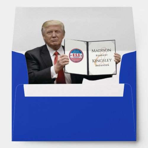 President Trump Greatest Amazing Wedding Envelope