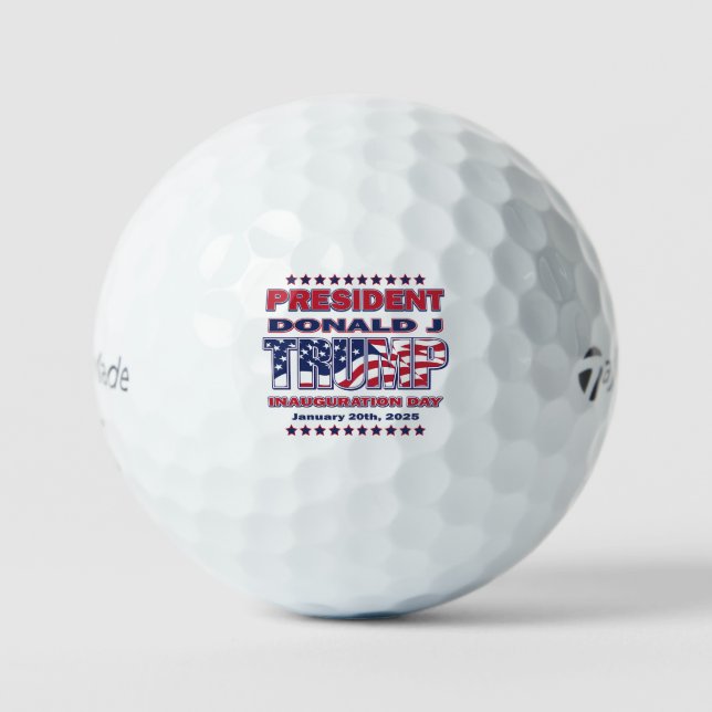 President Trump inauguration 2025 Golf Balls (Front)