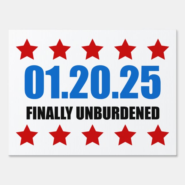 President Trump Inauguration Day 01 20 2025 Sign (Front)