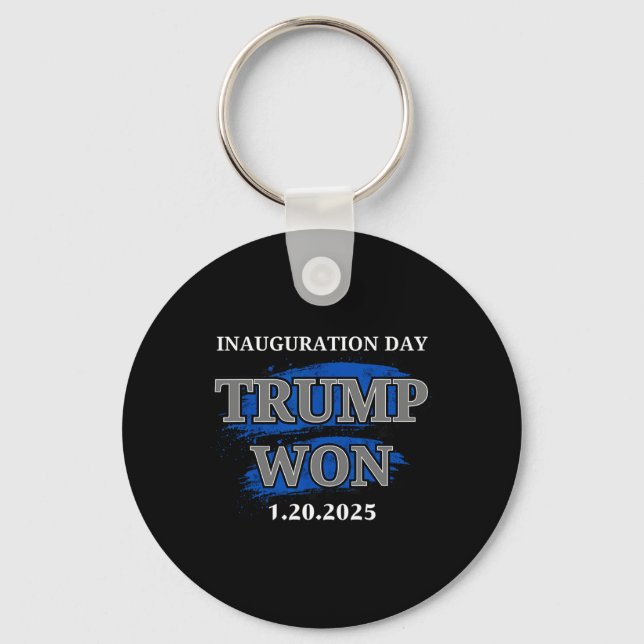 President Trump Inauguration Day 2025 Memorabilia  Keychain (Front)