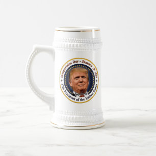 President Trump Inauguration Day January 20th 2025 Beer Stein