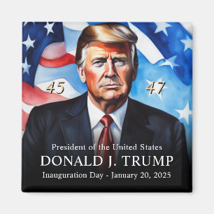 President Trump Inauguration Day Keepsake Magnet