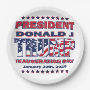 President Trump Inauguration Paper Plates