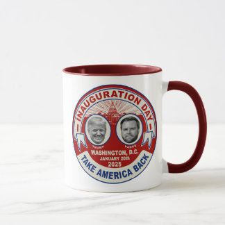 President Trump JD Vance Inauguration Day Souvenir Mug