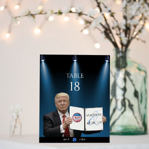 President Trump 🇺🇸✨ Patriotic Wedding Custom Foam Board