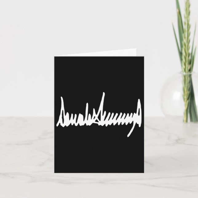 President Trump Signature Inauguration 2025 47th M Card (Front)