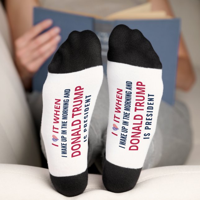 President Trump Supporter Republican Gift 2024 Socks (Bottom)