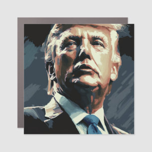 President Trump: The GOAT Car Magnet