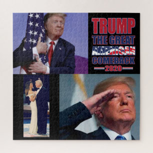 President Trump the Great American Comeback Jigsaw Puzzle