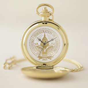 President Trump VP Vance Inauguration Day 2025 Pocket Watch