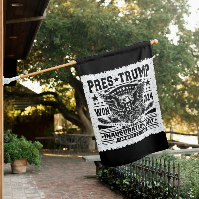 President Trump Won 2024 House Flag (In SItu)