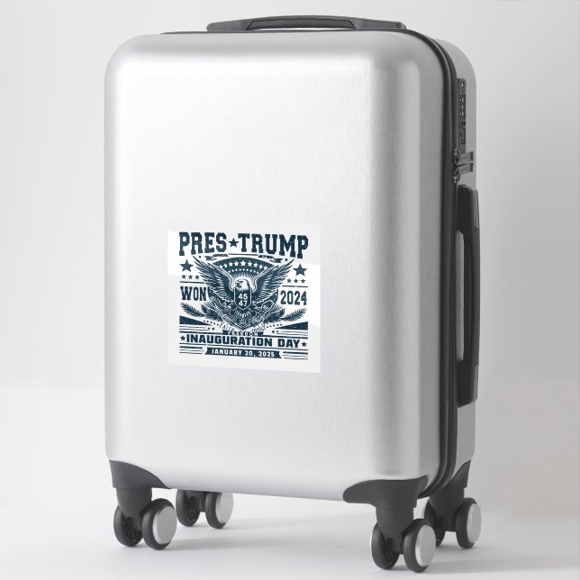 President Trump Won 2024 Sticker (Suitcase)