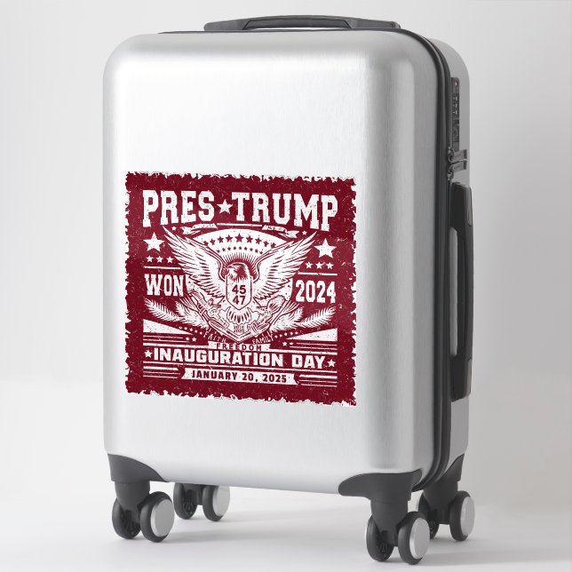 President Trump Won 2024 Sticker (Suitcase)