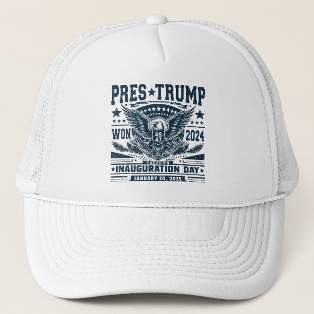 President Trump Won 2024 Trucker Hat (Front)