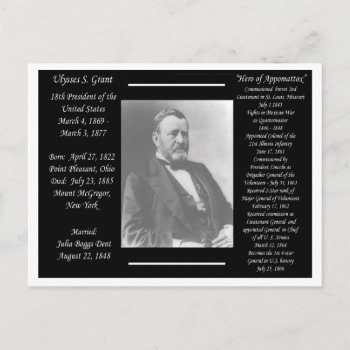 President Ulysses S Grant Postcard by archemedes at Zazzle