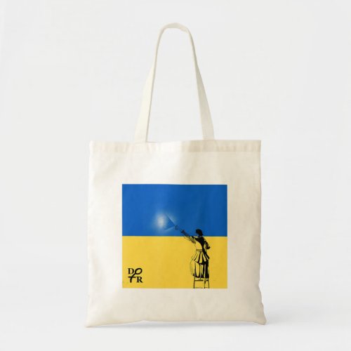 President Volodymyr Zelensky Ukraine Flag Spray Pa Tote Bag