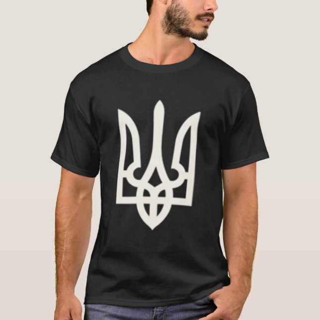 President Volodymyr Zelensky Ukrainian Trident Zel T-Shirt (Front)