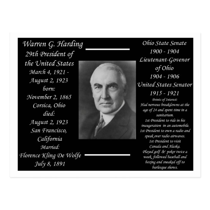 [Download 36+] Warren G Harding Facts